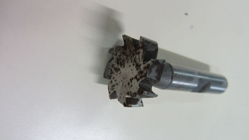 T-slot cutter: a toothed disk on a narrow neck